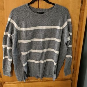 Banana Republic Gray Striped Sweater